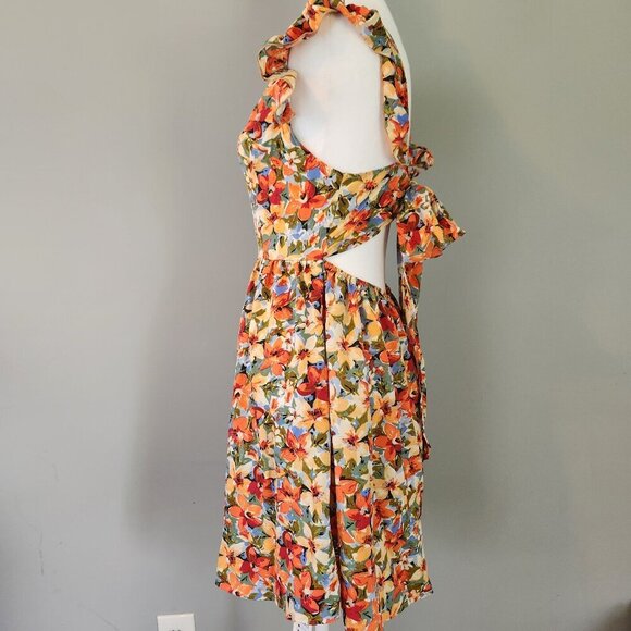 NWT CupShe Floral Mini Dress Size Medium - Picture 6 of 16